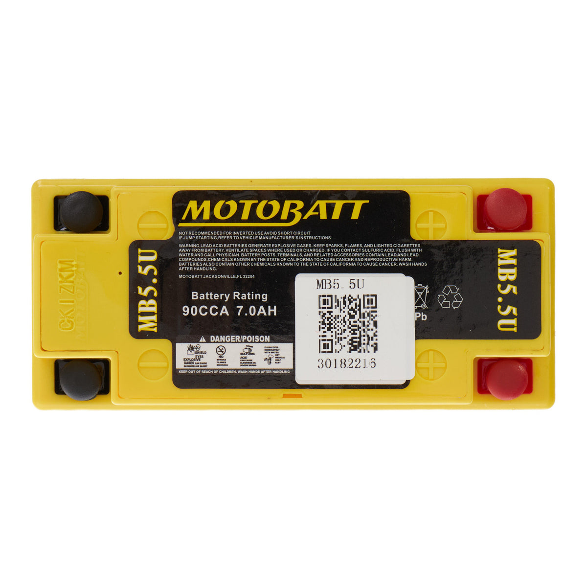 Motobatt Battery Quadflex AGM - MB5.5U