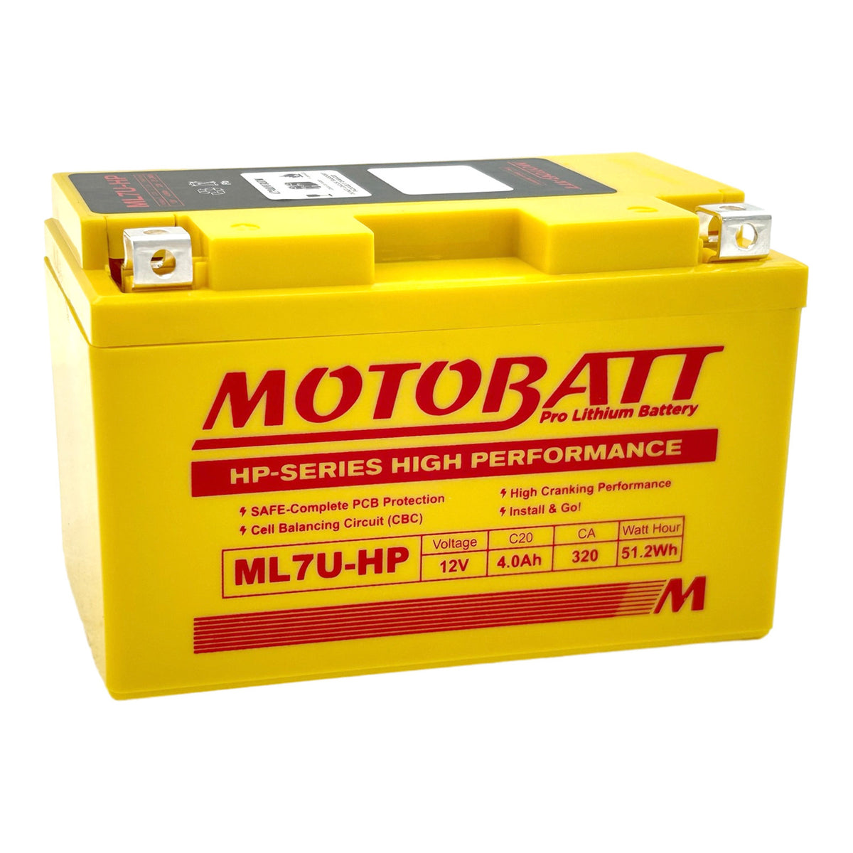 Motobatt Pro Lithium Battery ML7U-HP *8