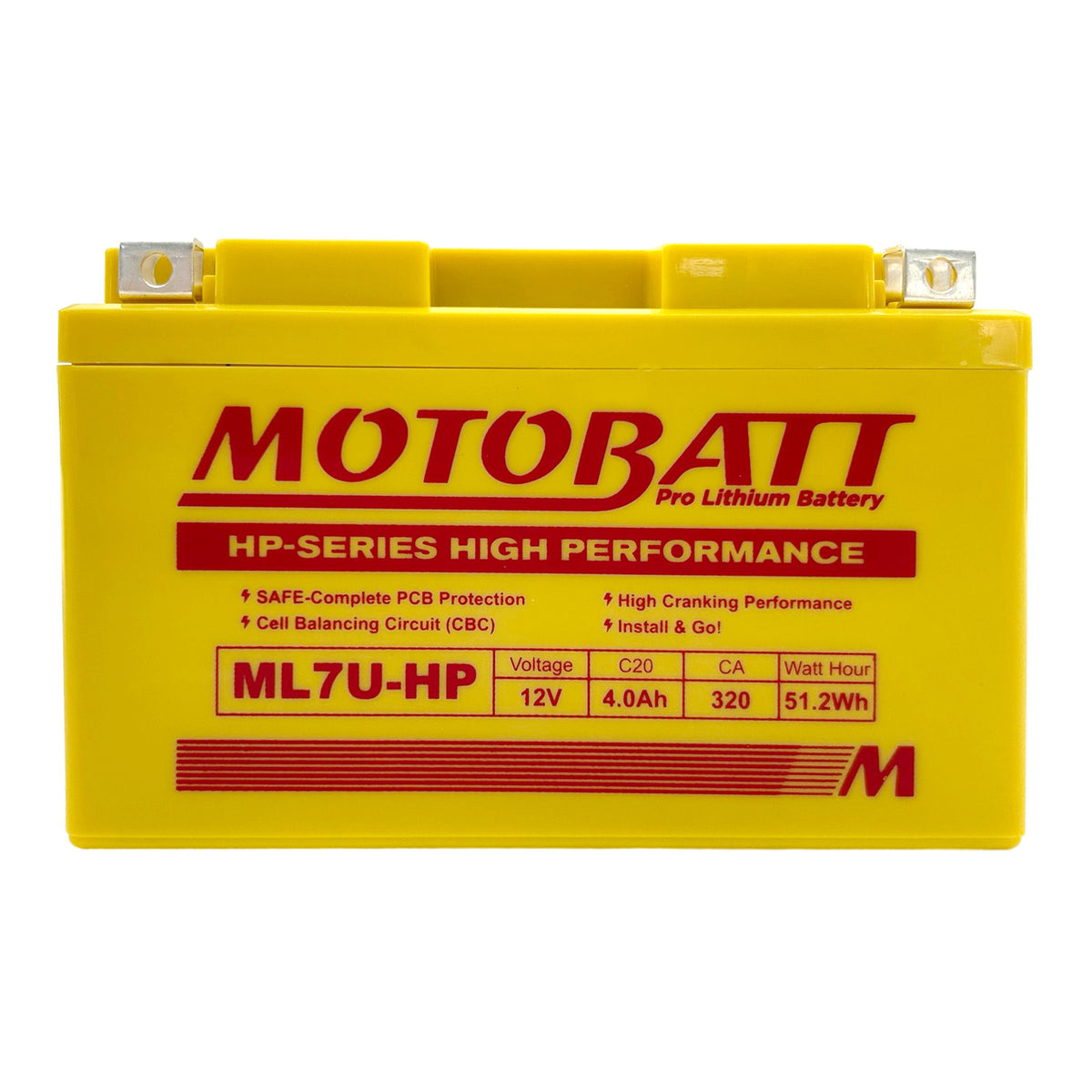 Motobatt Pro Lithium Battery ML7U-HP *8