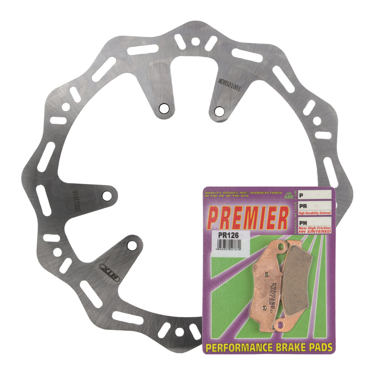 MTX Hornet Disk & Premier Pad Front Kit - Honda