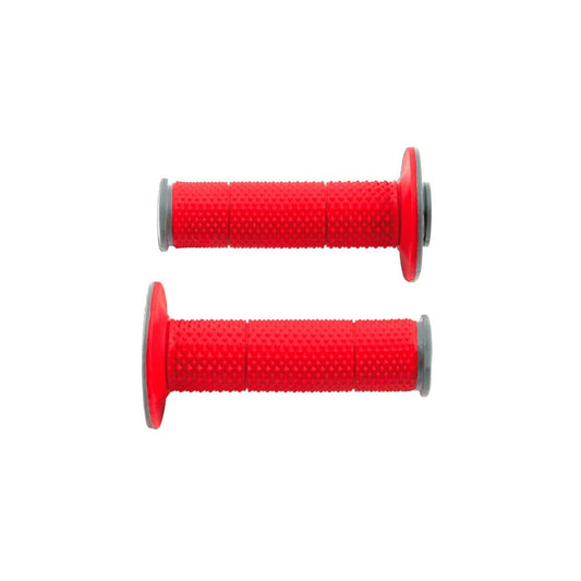 HANDLEBAR GRIPS RTECH EXTRA SOFT FULL DIAMOND RED