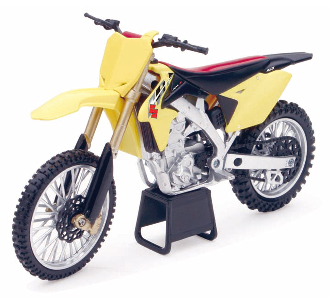 MODEL DIRT BIKE SUZUKI RMZ450 1:12 SCALE BY NEW RAY