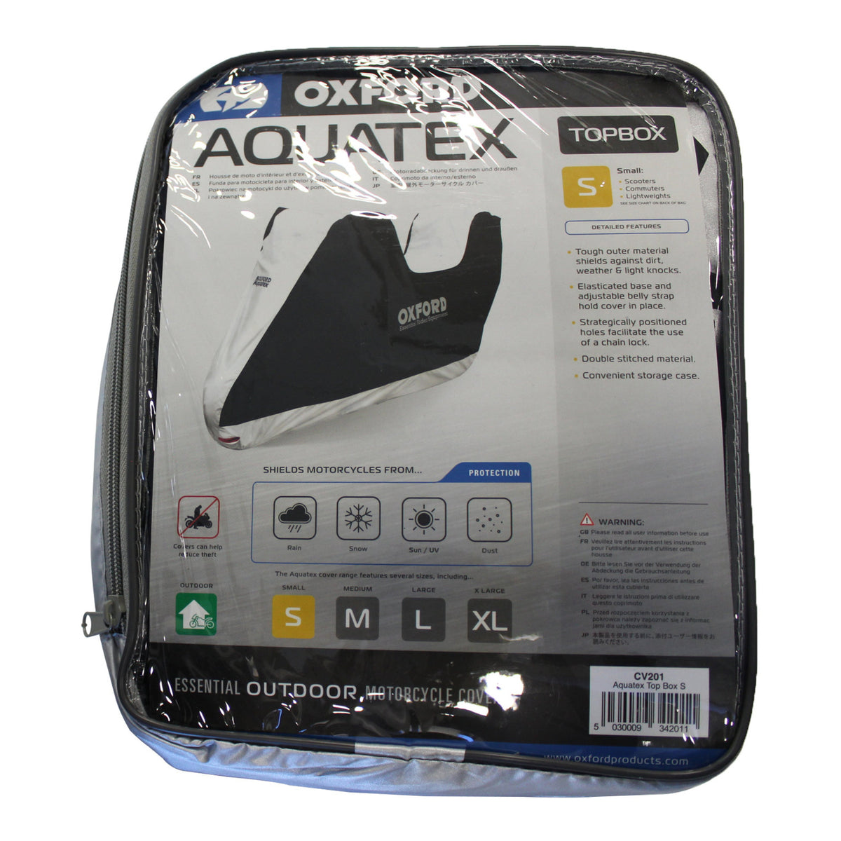 Oxford Aquatex Small/Scooter Waterproof Cover With Topbox