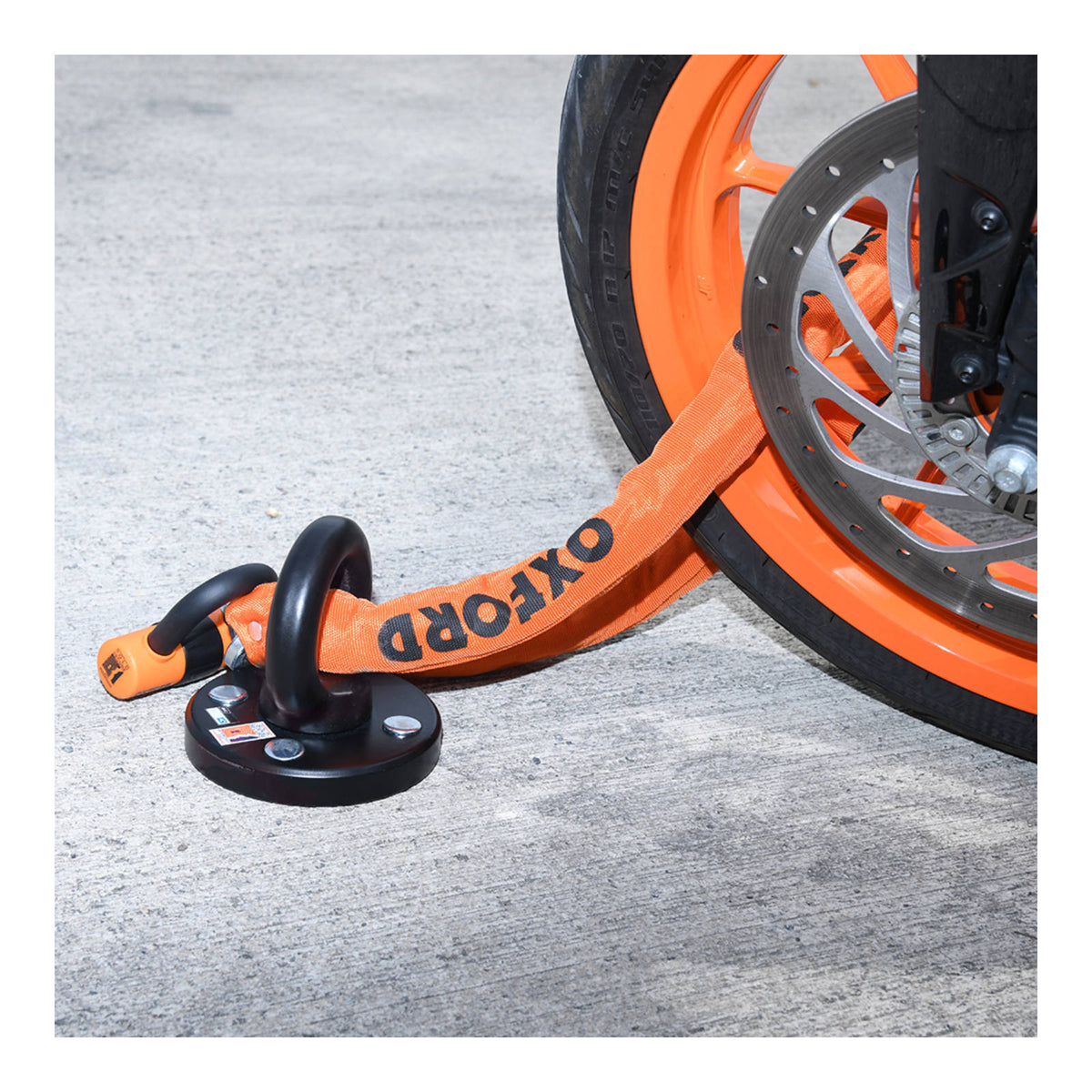 Oxford Heavy Duty Chain Lock 1.5 m - Orange