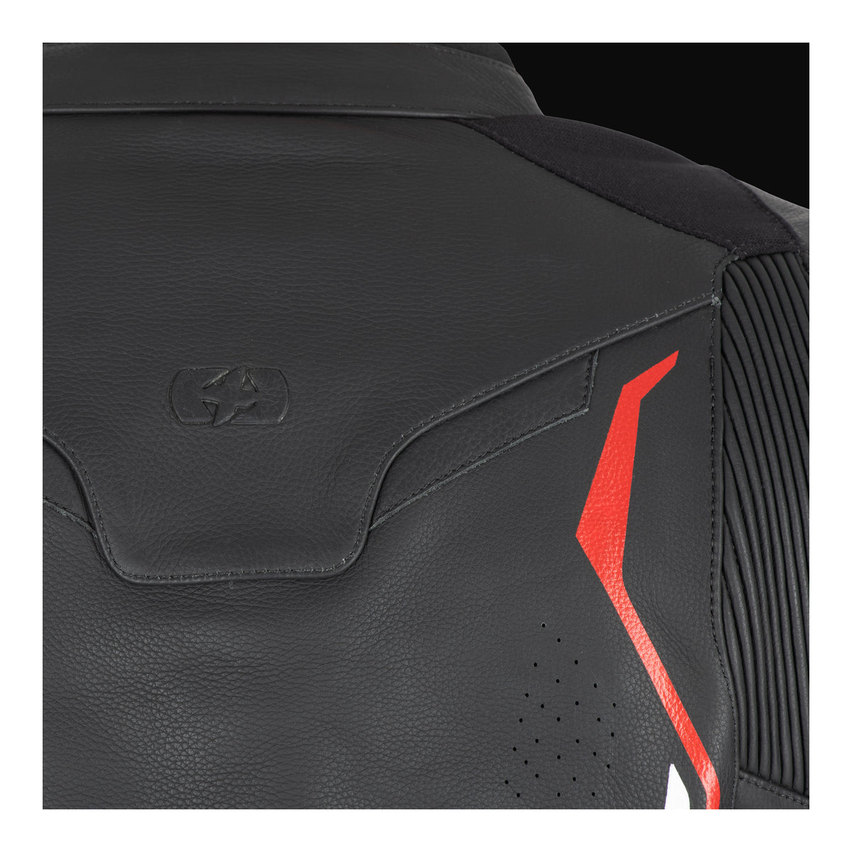 Oxford Nexus 1.0 Leather Men's Jacket - Black / Red