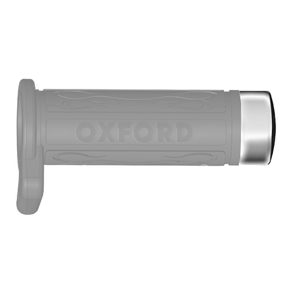 Oxford Hot Grips Replacement Chrome Cap for 697