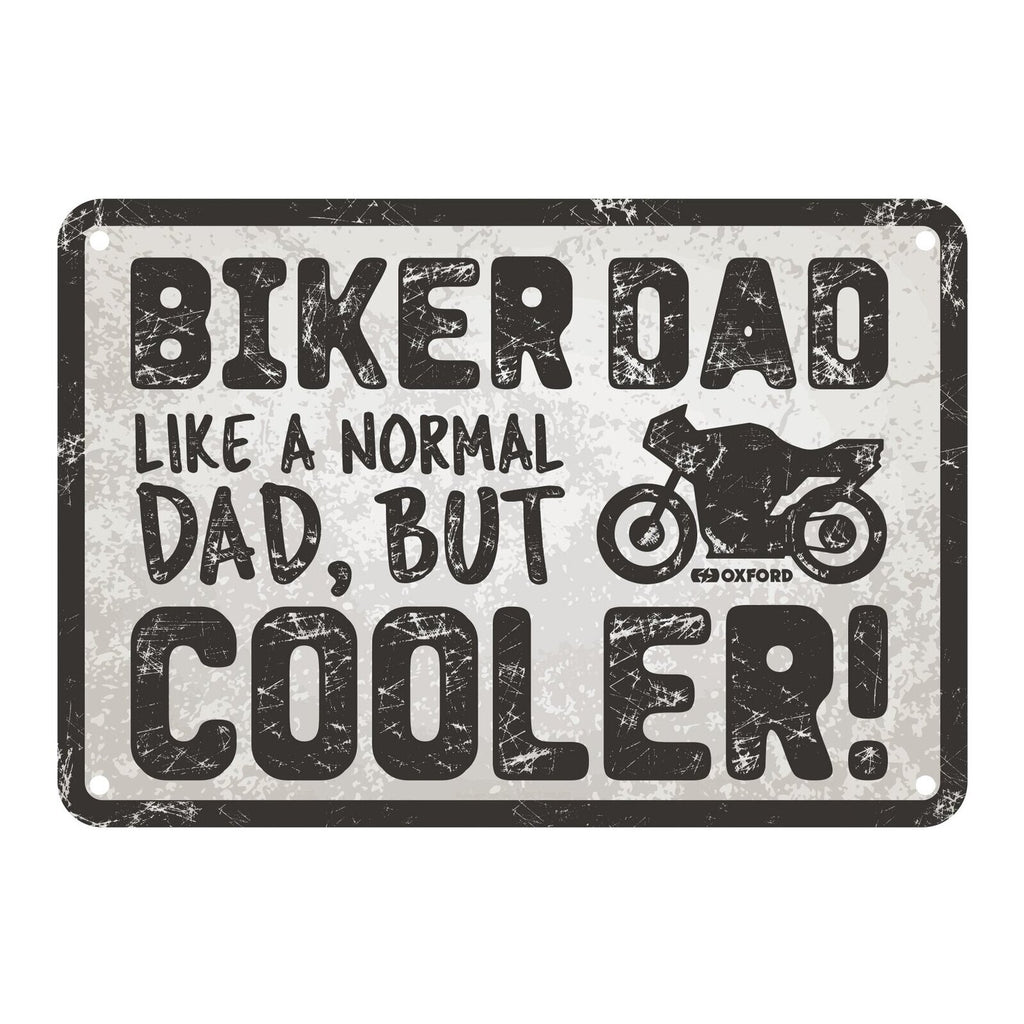 Oxford Garage Metal Sign: Biker Dad Cooler