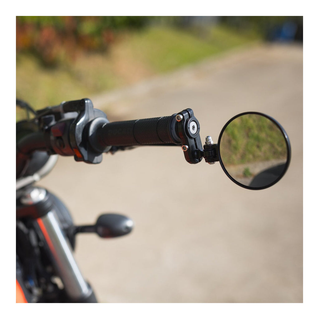 Oxford Fold Away Mirror - Black - PAIR