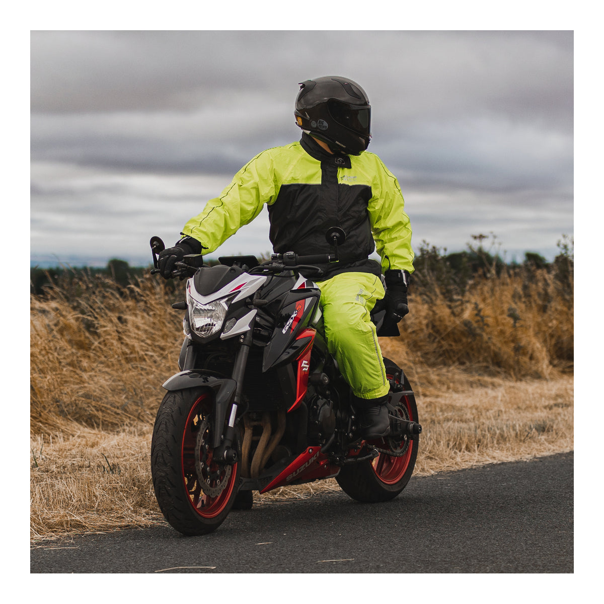 Oxford Rainseal Over Jacket - Black / Fluro