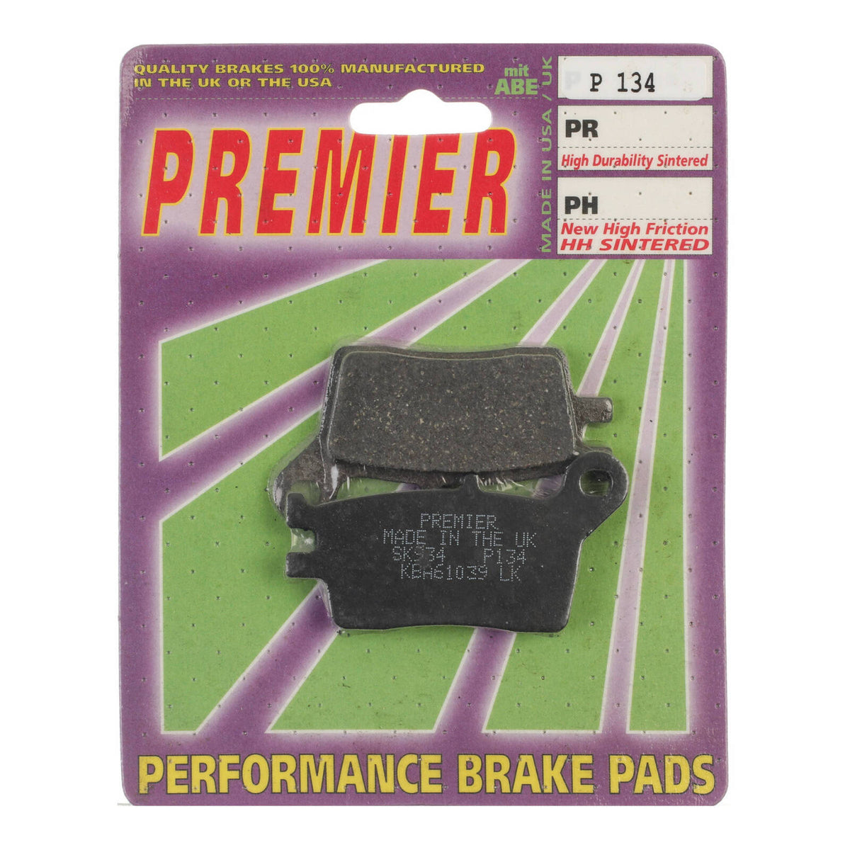 Premier Brake Pads - P Organic Standard