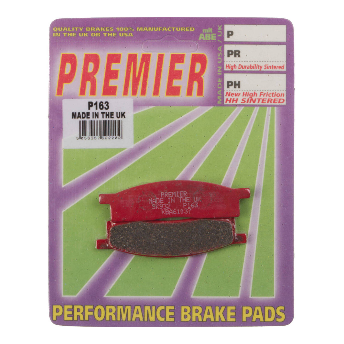 Premier Brake Pads - P Organic Standard