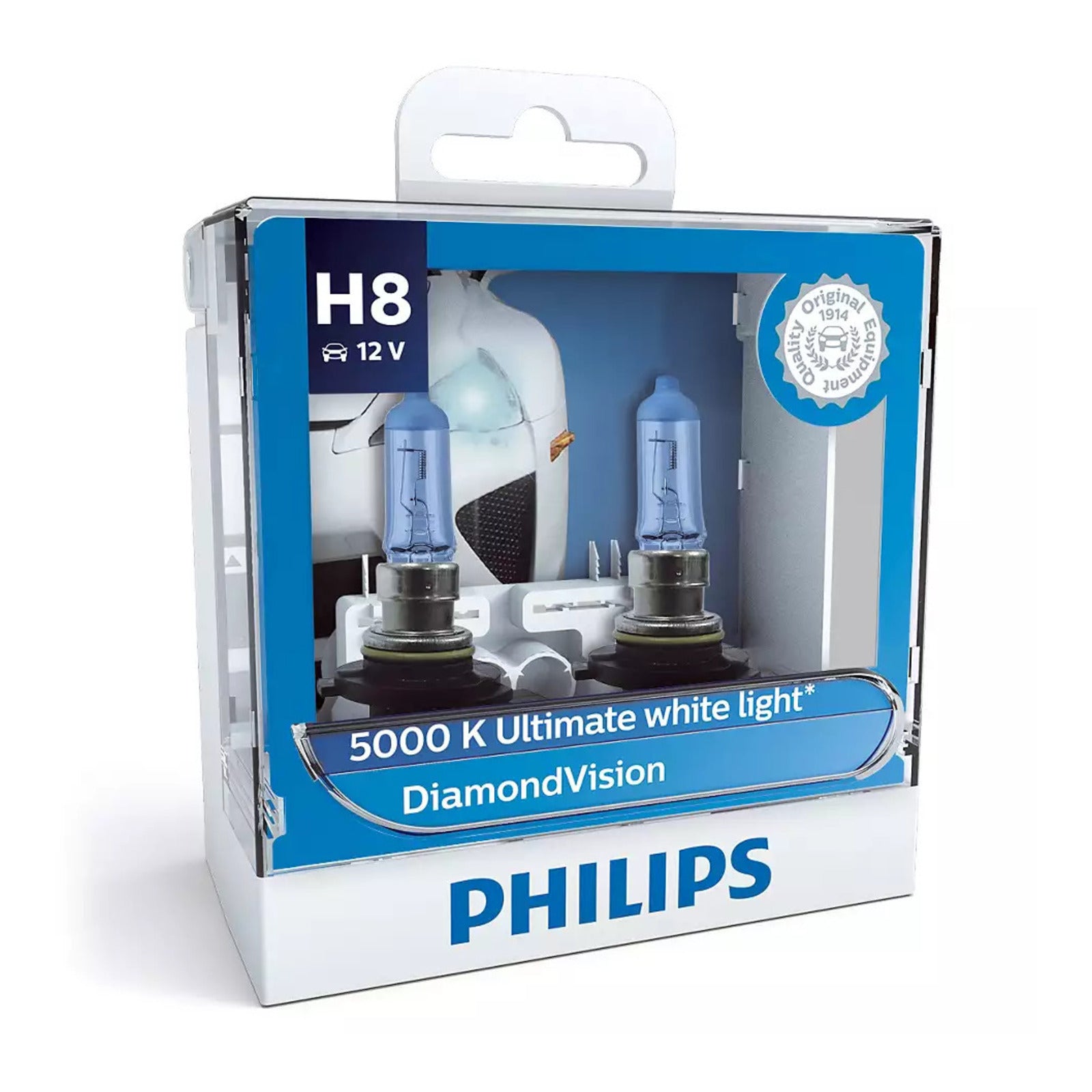 Philips Bulb H8 12360 DV 12V 35W PGJ19-1 S2 Diamond Vision (2-pack)