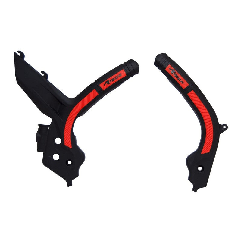 FRAME GUARDS RTECH KTM EXC EXC-F SX SX-F XC XC-F XC-W XCF-W BLACK ORANGE