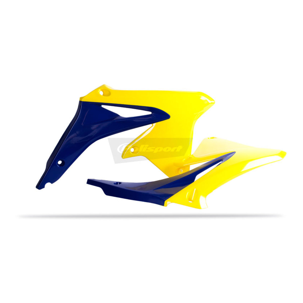 Polisport Radiator Scoops Suzuki RMZ450 ('08-'16) - Blue/Yellow (Top/Bottom) (08