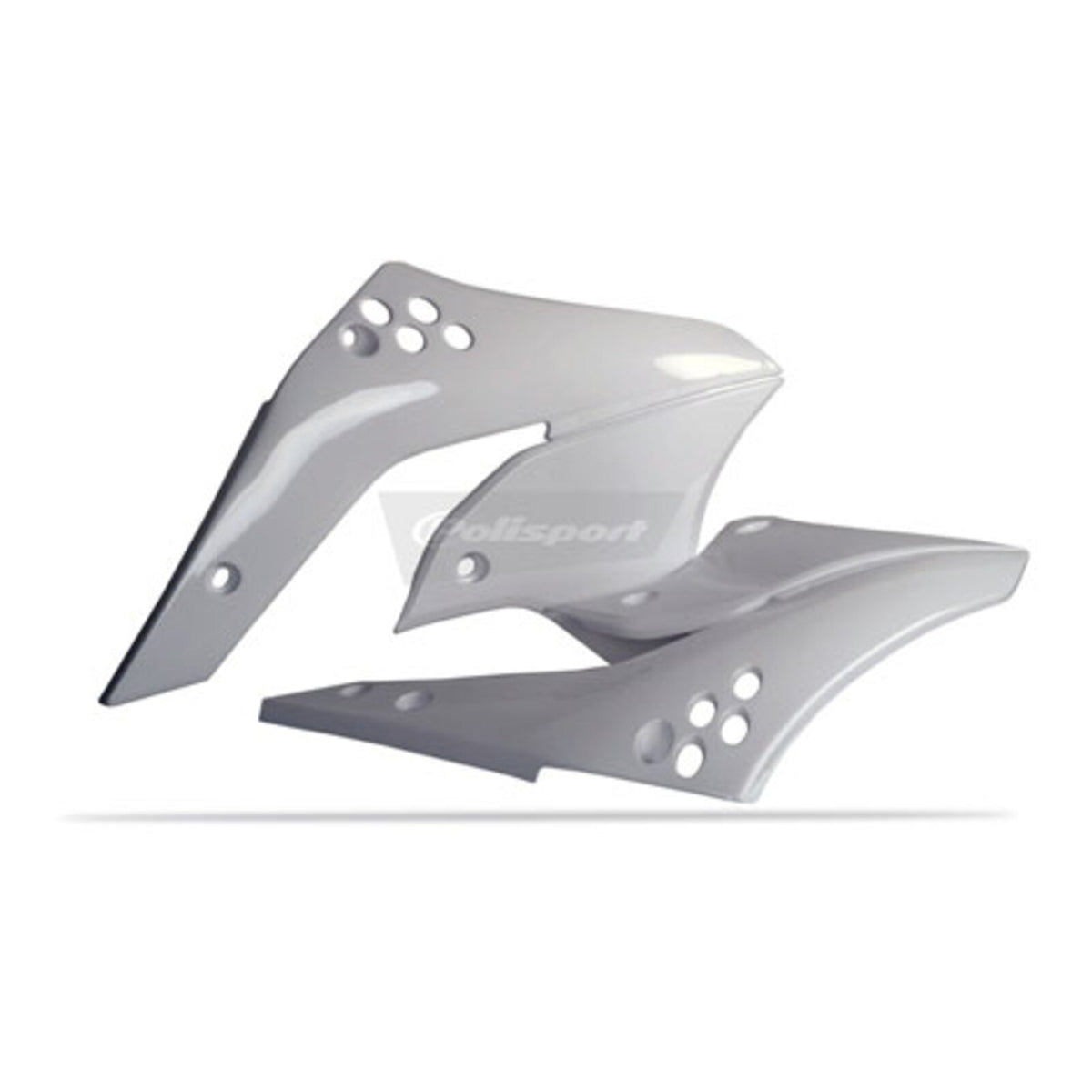 Polisport Radiator Scoops Kawasaki KX250F '06-'08 White
