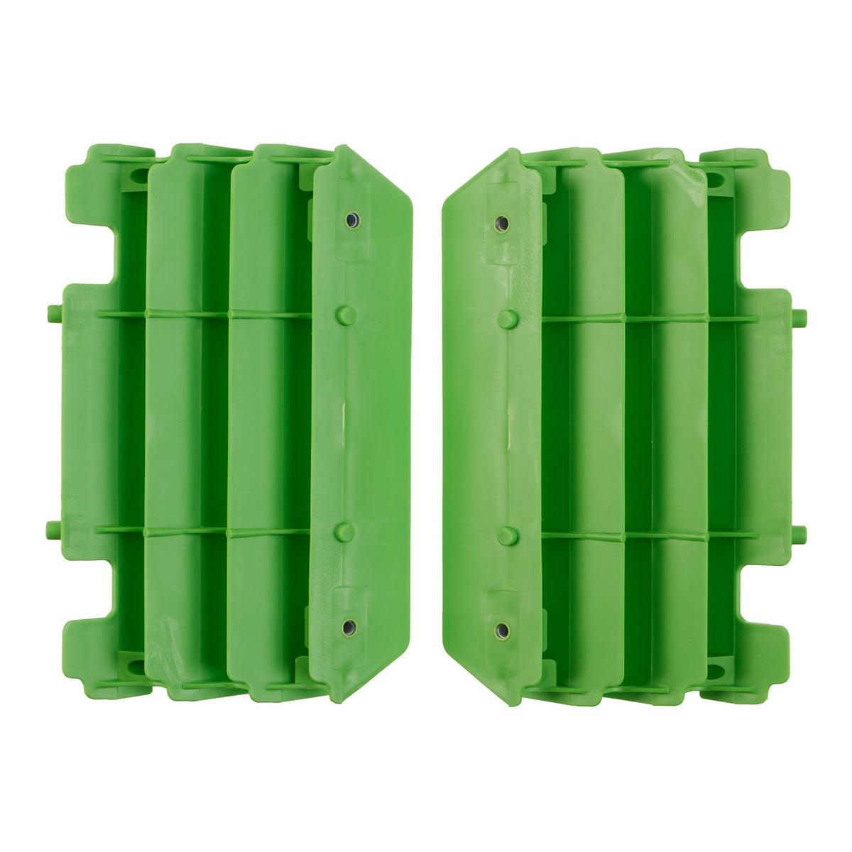 Polisport Radiator Louvers Kawasaki OEM - Green KX125/250