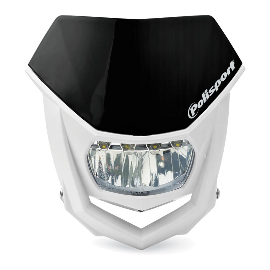 Polisport Halo LED Headlight - Black/White