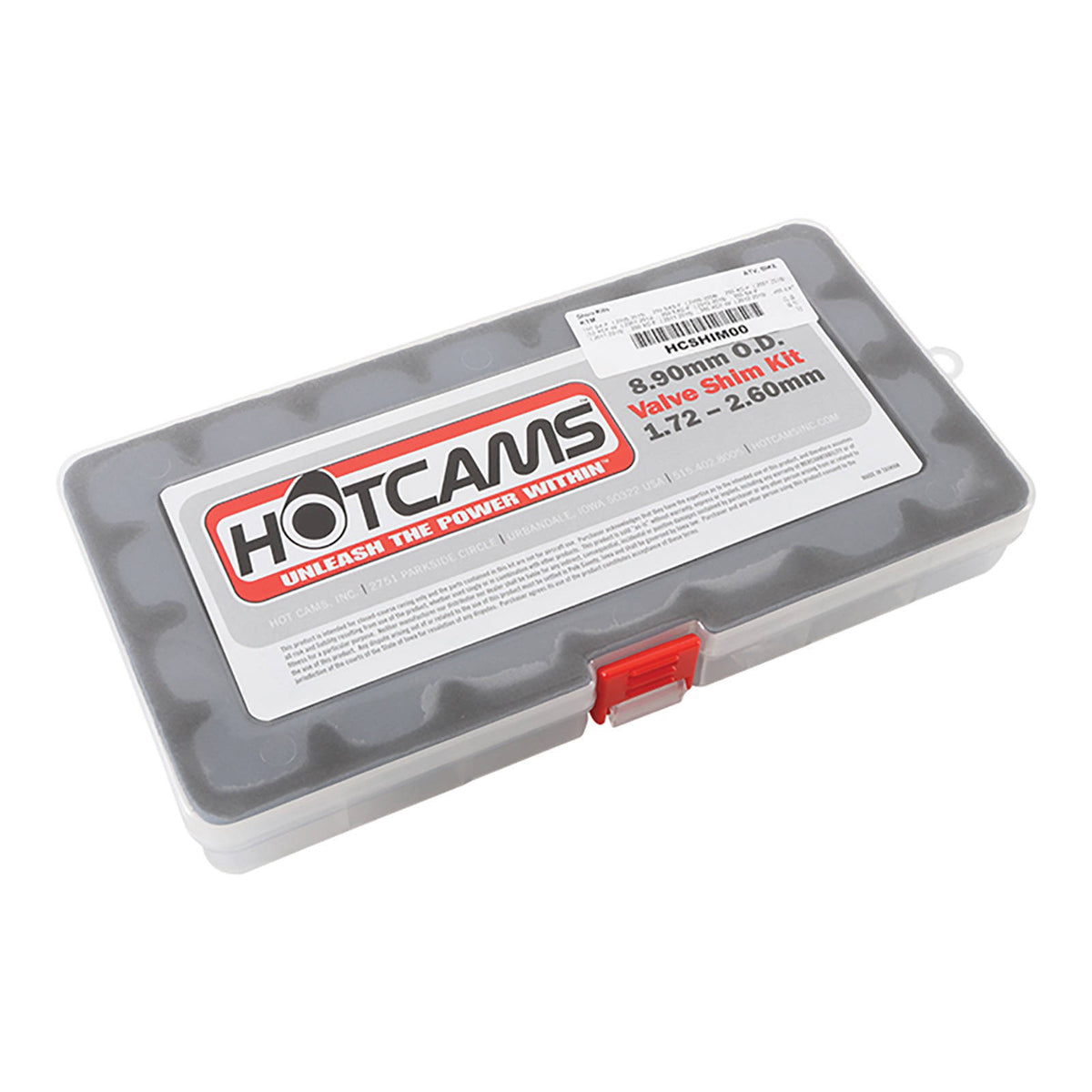 Hot Cams Shim Kit 8.90mm (1.72mm-2.60mm in .04mm - 3 each) 1 Box