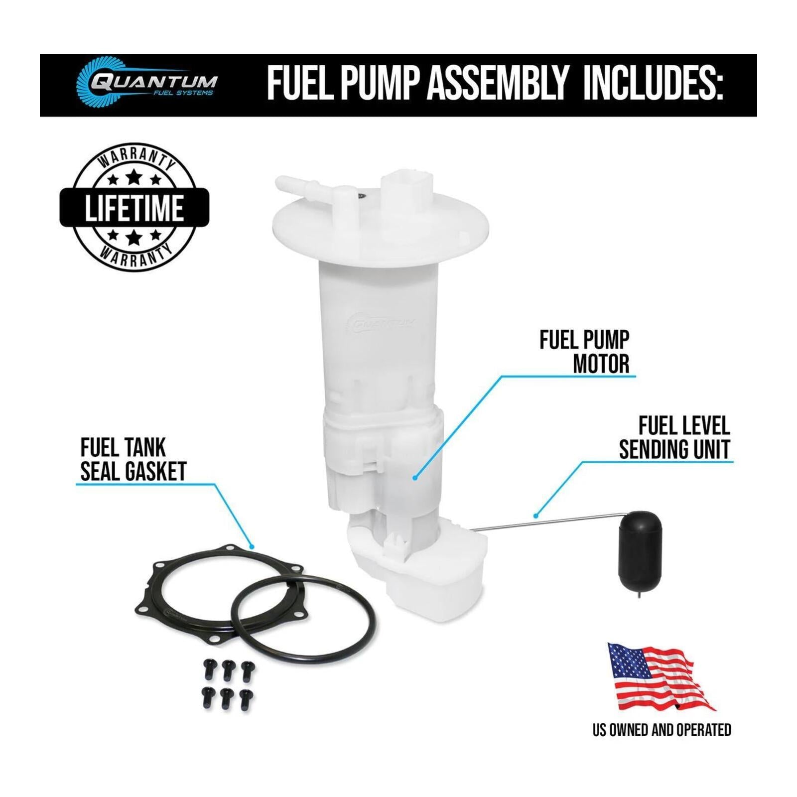 Quantum In-Tank EFI OEM Replacement Fuel Pump with Assembly
