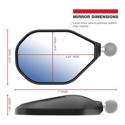 RAM Mirror Assembly Left-hand, without Ball