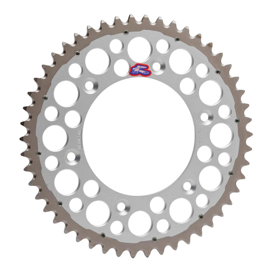 Renthal Sprocket Twinring Silver 51T Bi-Metal Grooved Packaged