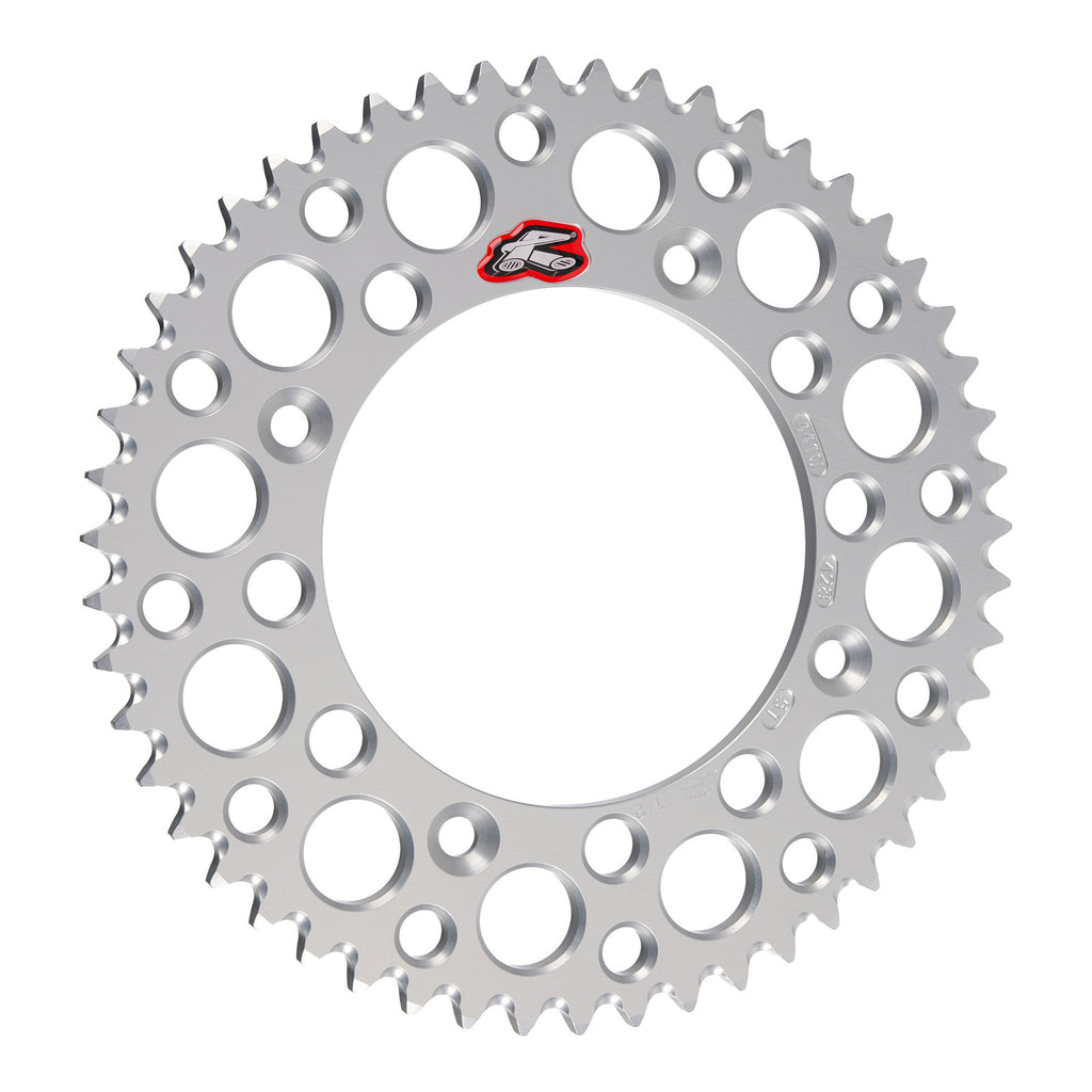 Renthal Rear Sprocket - Silver 51T Alloy 7075-T6 Grooved
