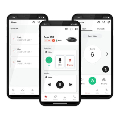 Sena 50R Low Profile Comm System with Sound by Harman Kardon (Dual Kit)