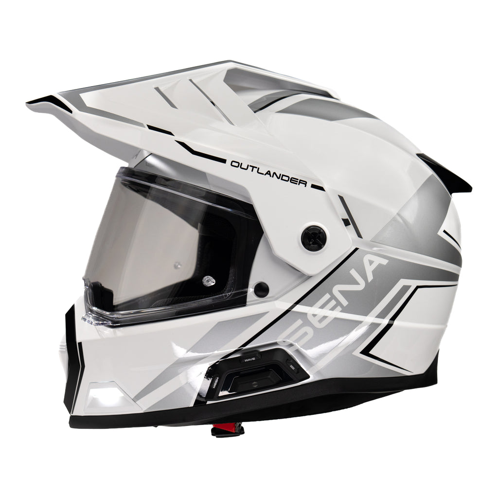 Sena Outlander Smart ADV Dual-Sport Helmet - Gloss White