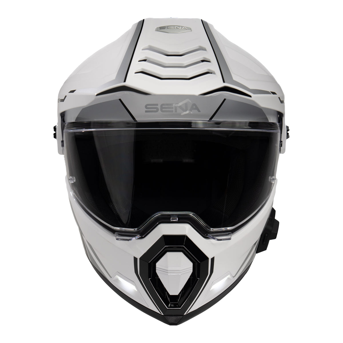 Sena Outlander Smart ADV Dual-Sport Helmet - Gloss White