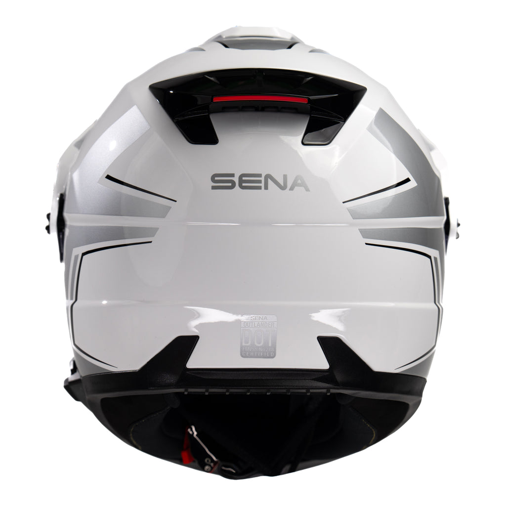 Sena Outlander Smart ADV Dual-Sport Helmet - Gloss White