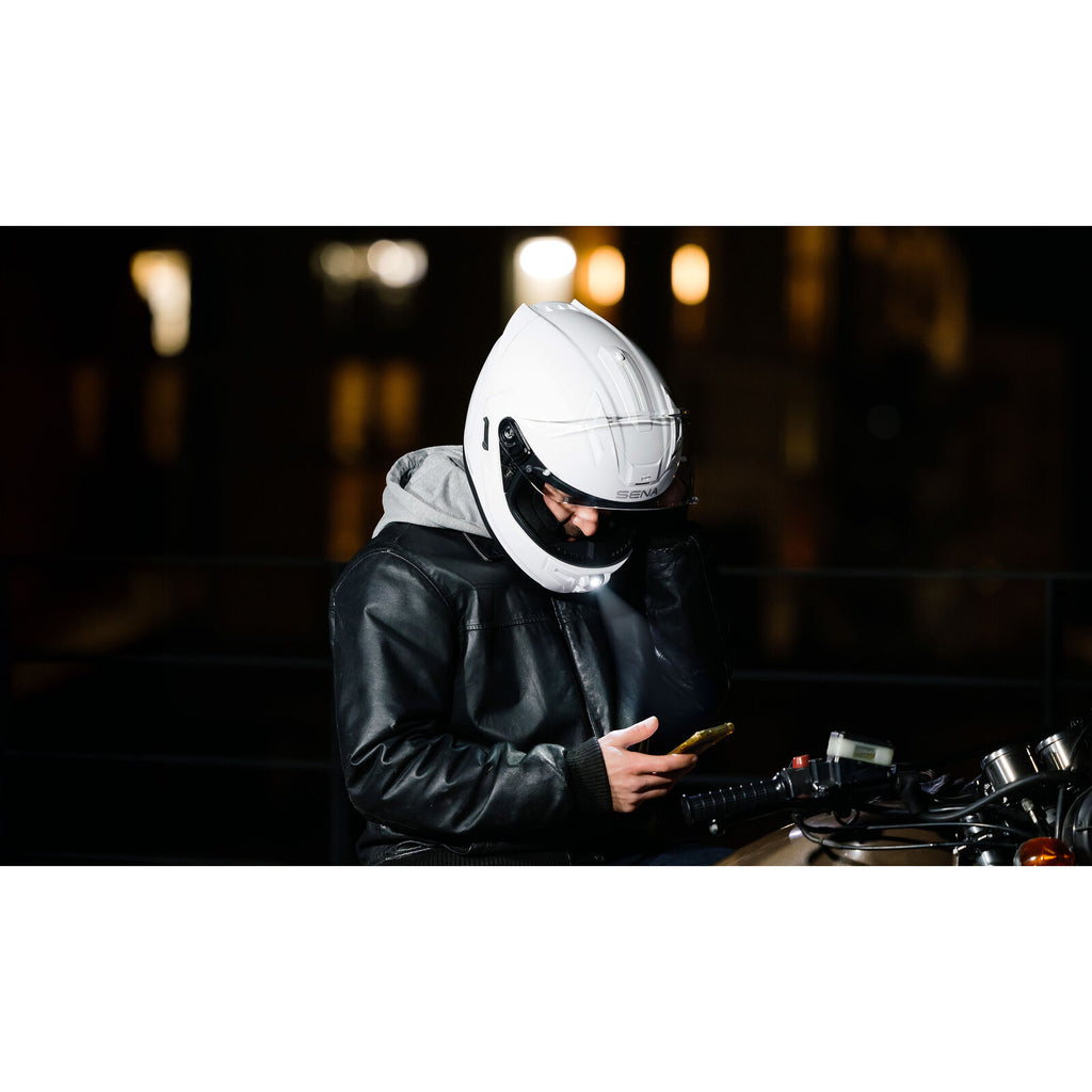 Sena Phantom Smart Helmet with Mesh Comms - Gloss White
