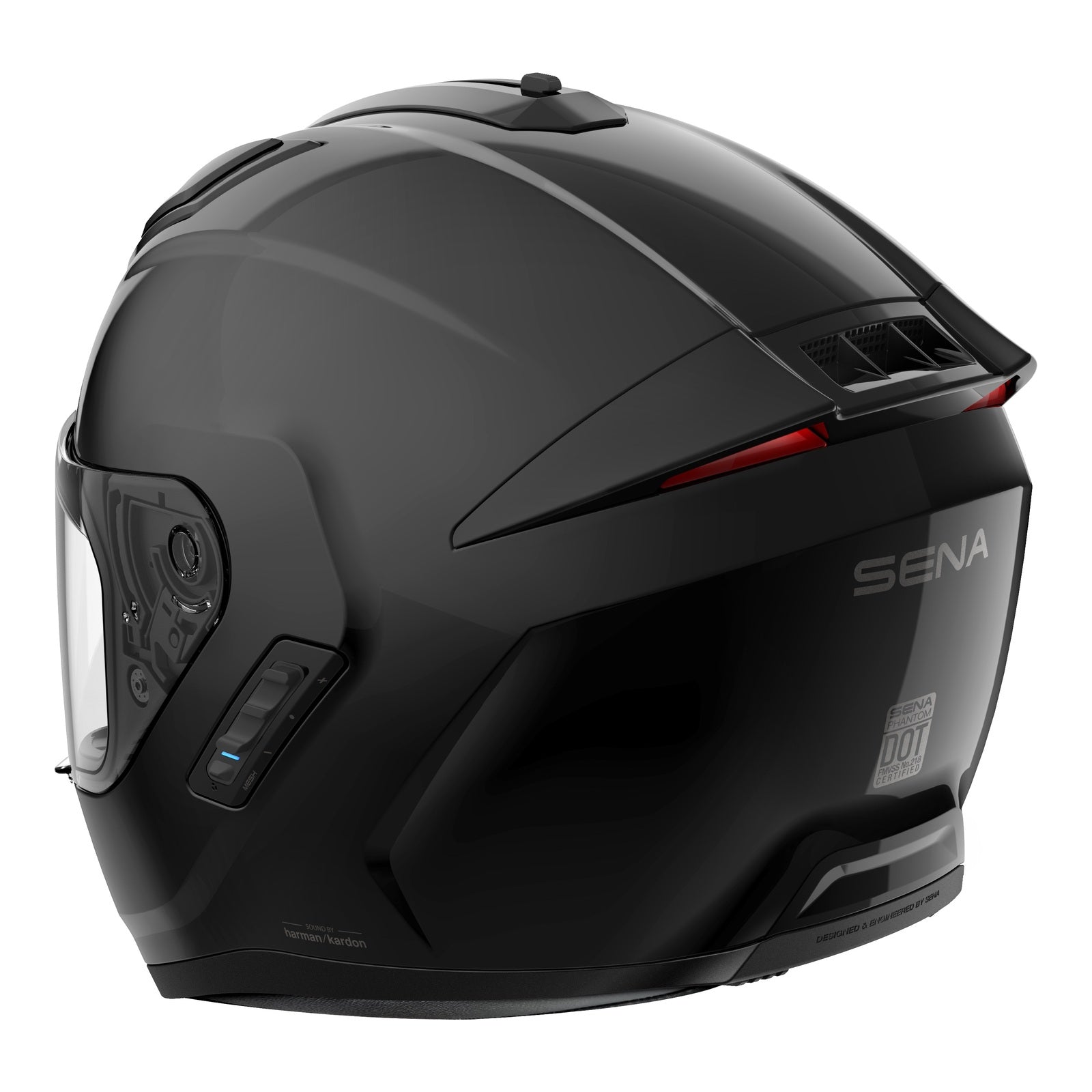 Sena Phantom Smart Helmet with Mesh Comms - Matte Black