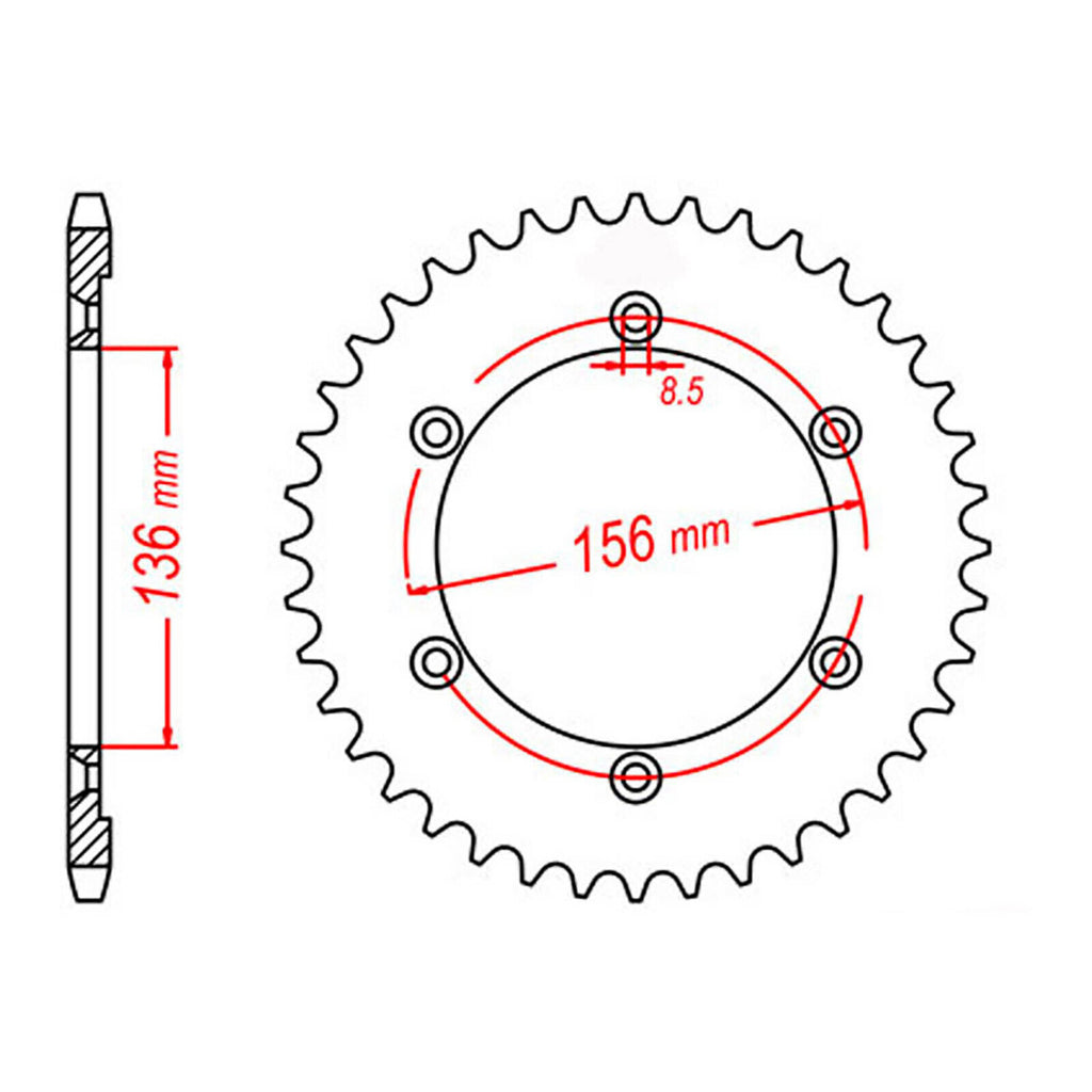 Sprocket Kit Suzuki DR650 - 525XRE 15/41