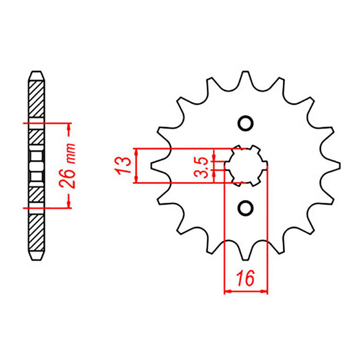 Sprocket Kit Suzuki ATV LT50 - 420MS 11/37