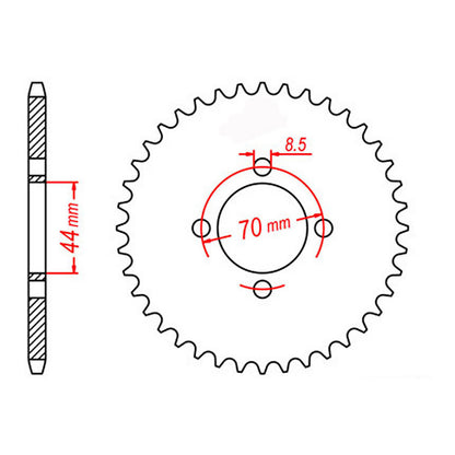 Sprocket Kit Suzuki ATV LT80 '10-'22 - 520H