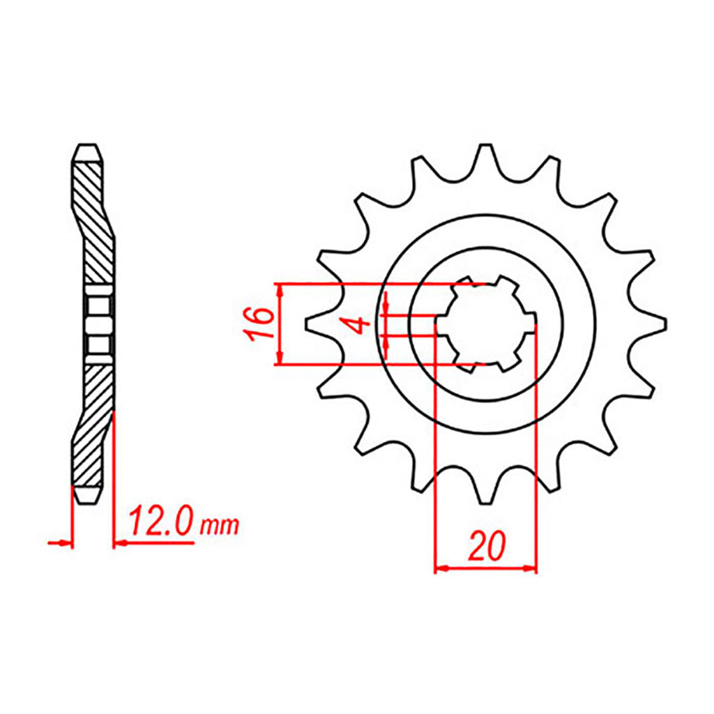 Sprocket Kit Yamaha AG100 - 428H 13/51