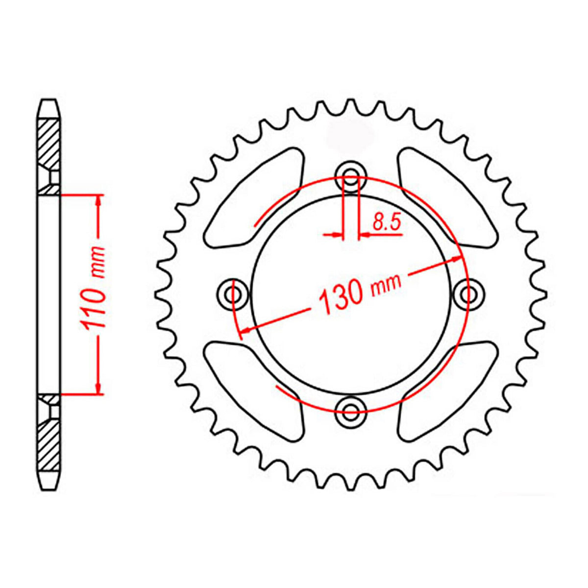 Sprocket Kit Honda CRF150R BW '07 - 420MXZ 15/55