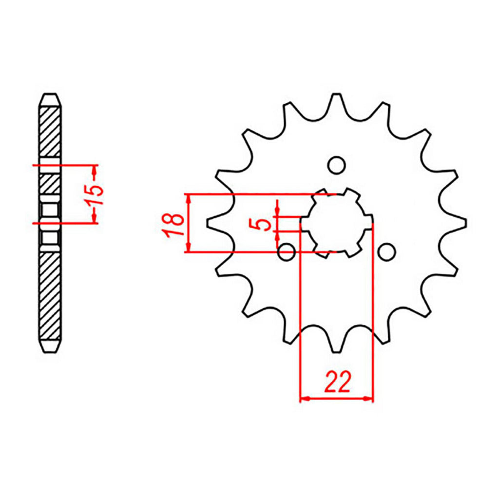Sprocket Kit Kawasaki KX125 '03- 520KXZ 13/51