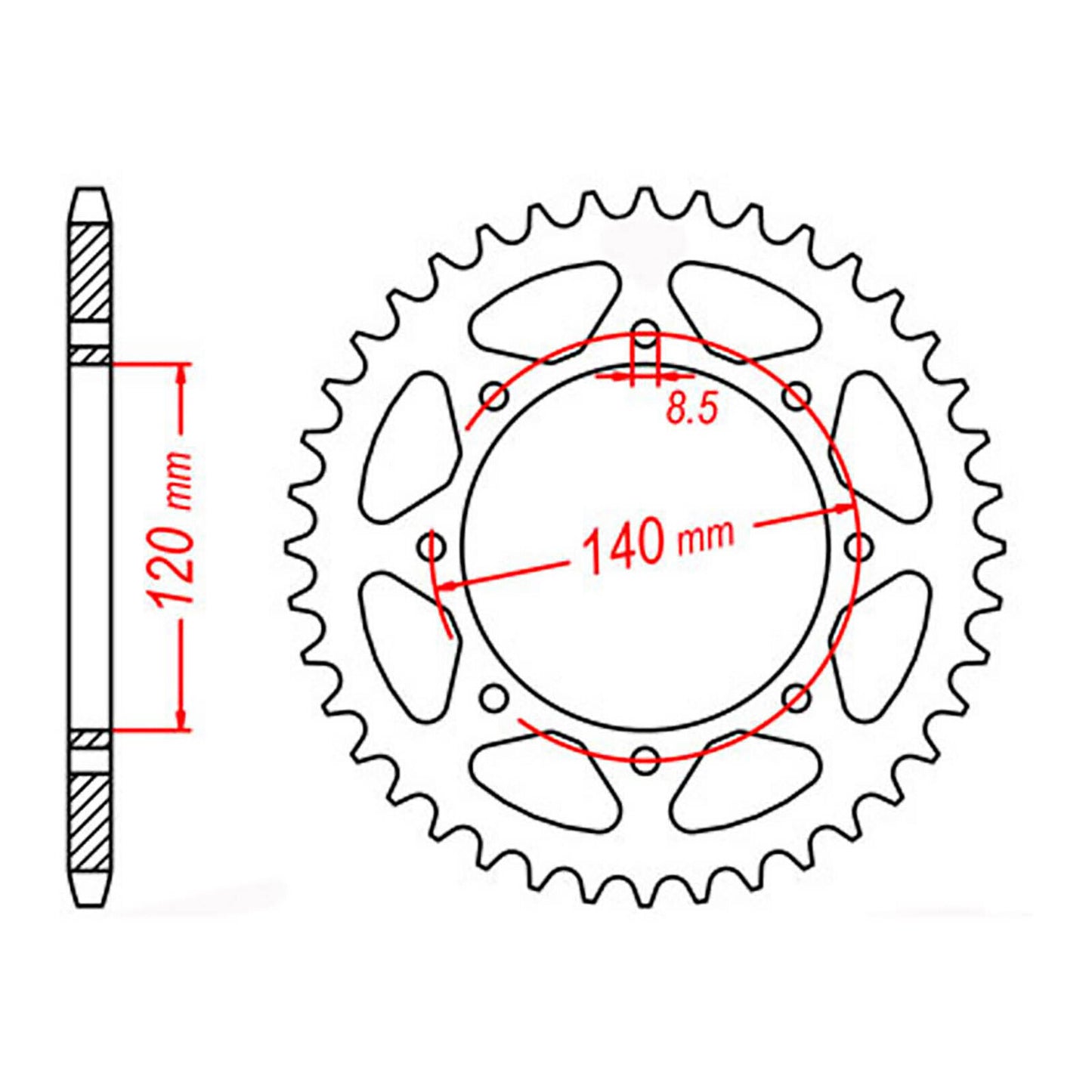 Sprocket Kit for Kawasaki KLR650 (2022–2024) - X-Ring Chain, 15/43