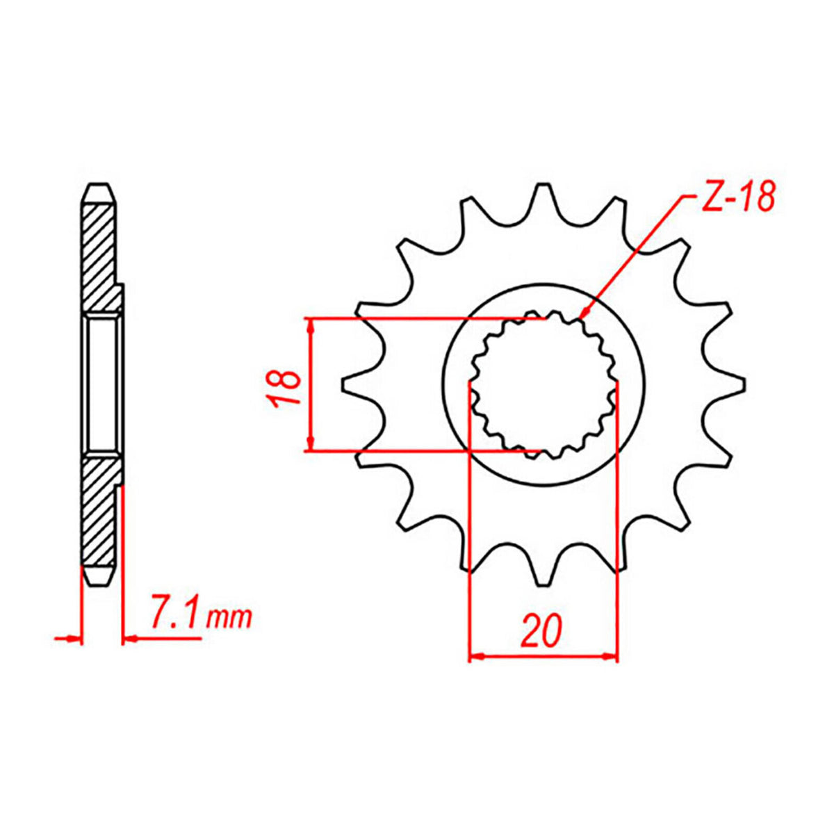 Sprocket Kit Suzuki RM125 U-Ring - GB520MXU 12/49