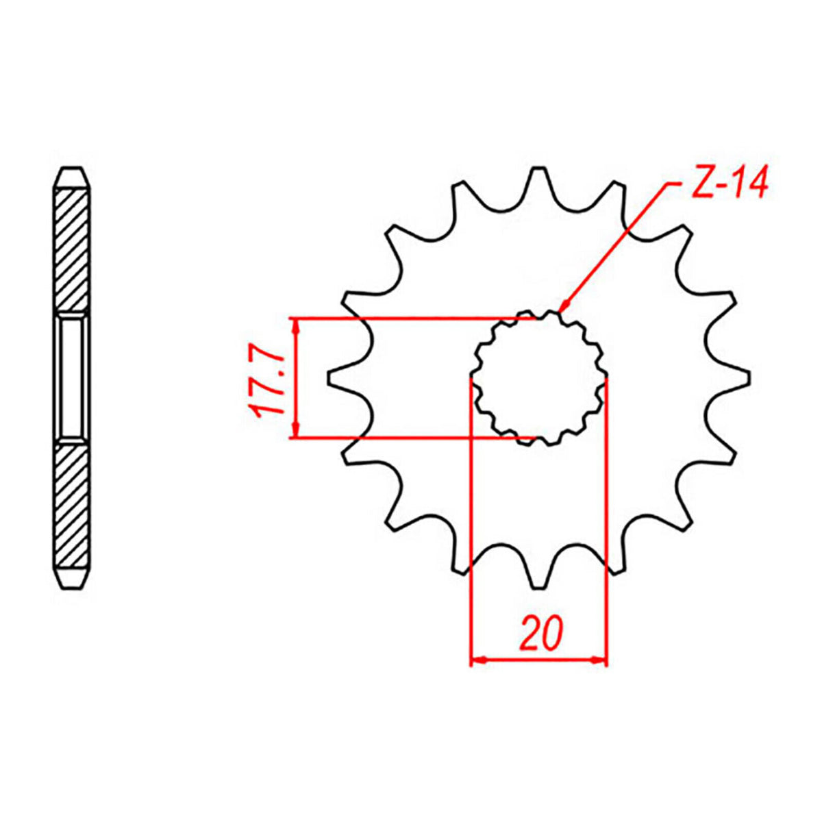 Sprocket Kit Yamaha YZ125 '02-'04 - 520EXW 13/49