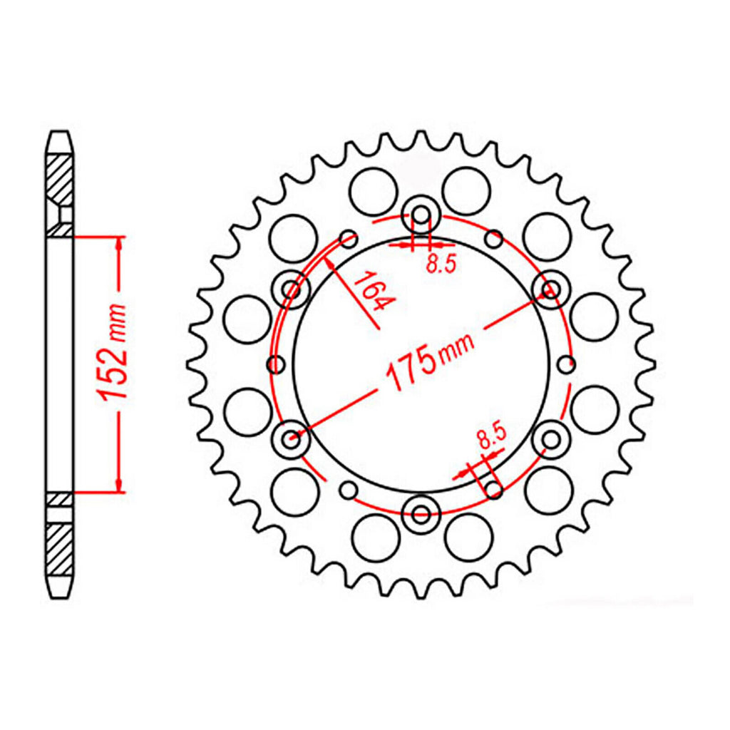 Sprocket Kit Yamaha YZ/WR400F - 520EXW 14/49