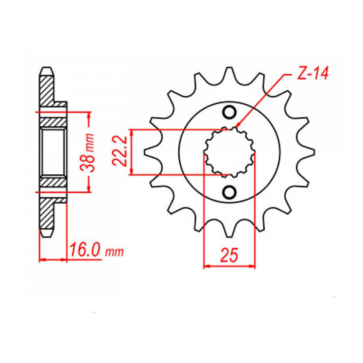 Sprocket Kit Ducati 906 PASO - GB520ZXW 15/38