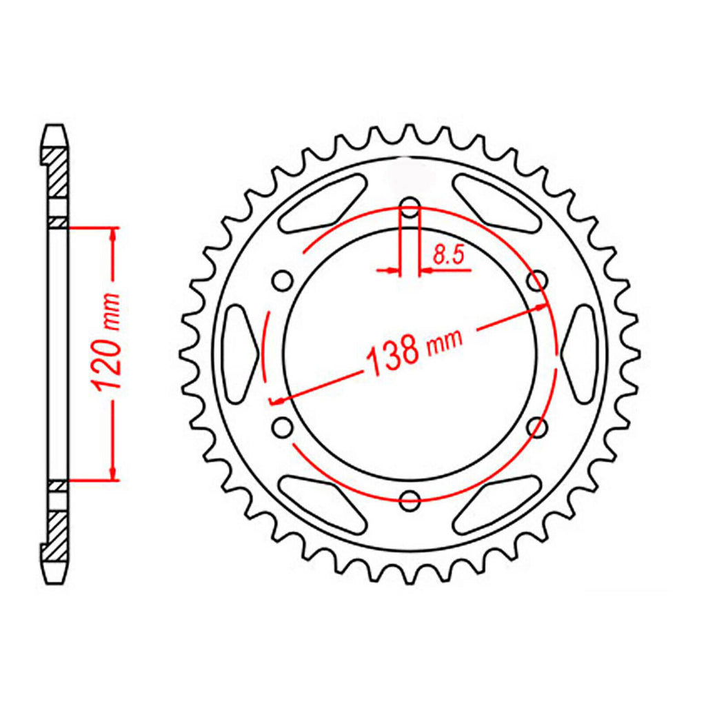 Sprocket Kit Honda VFR400 (NC30) - GB525XRE 15/40