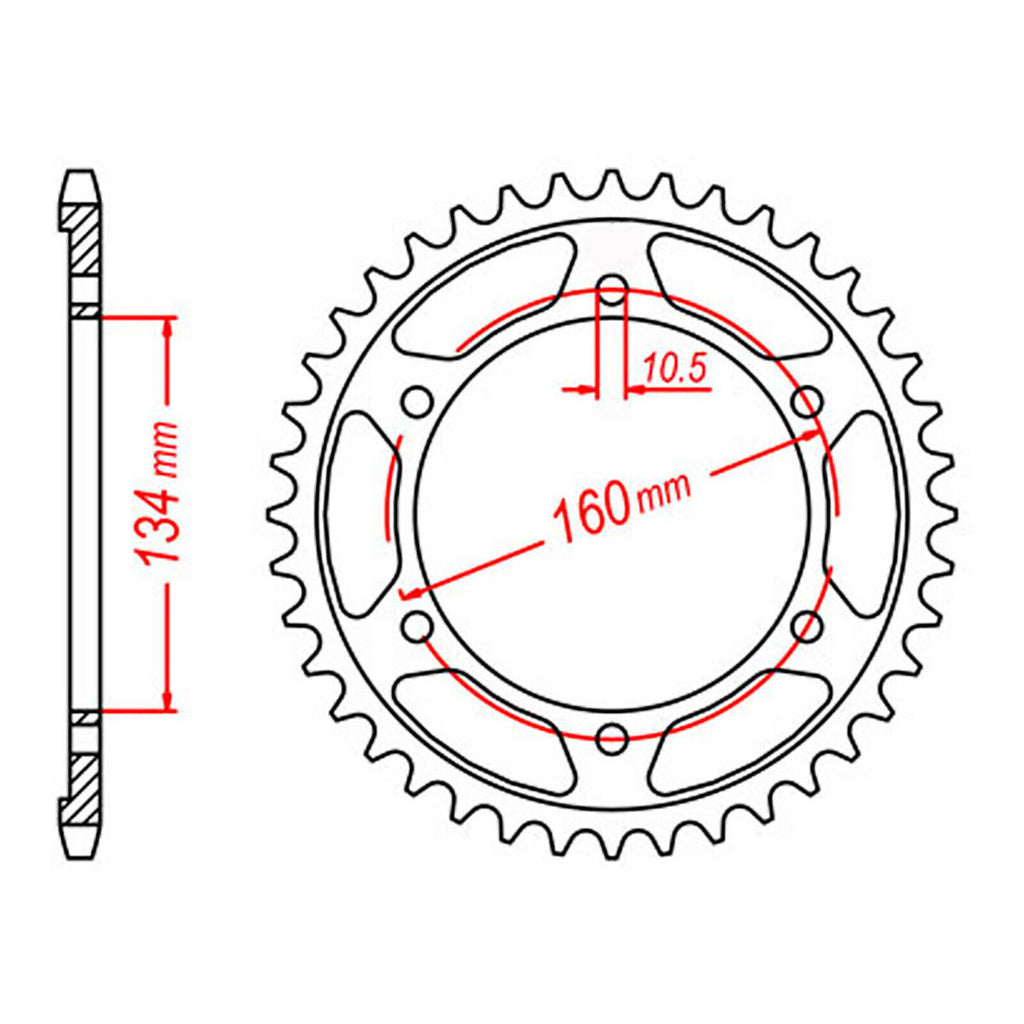 Sprocket Kit Honda CBR600RR '07-'11 - 525XRE 16/41