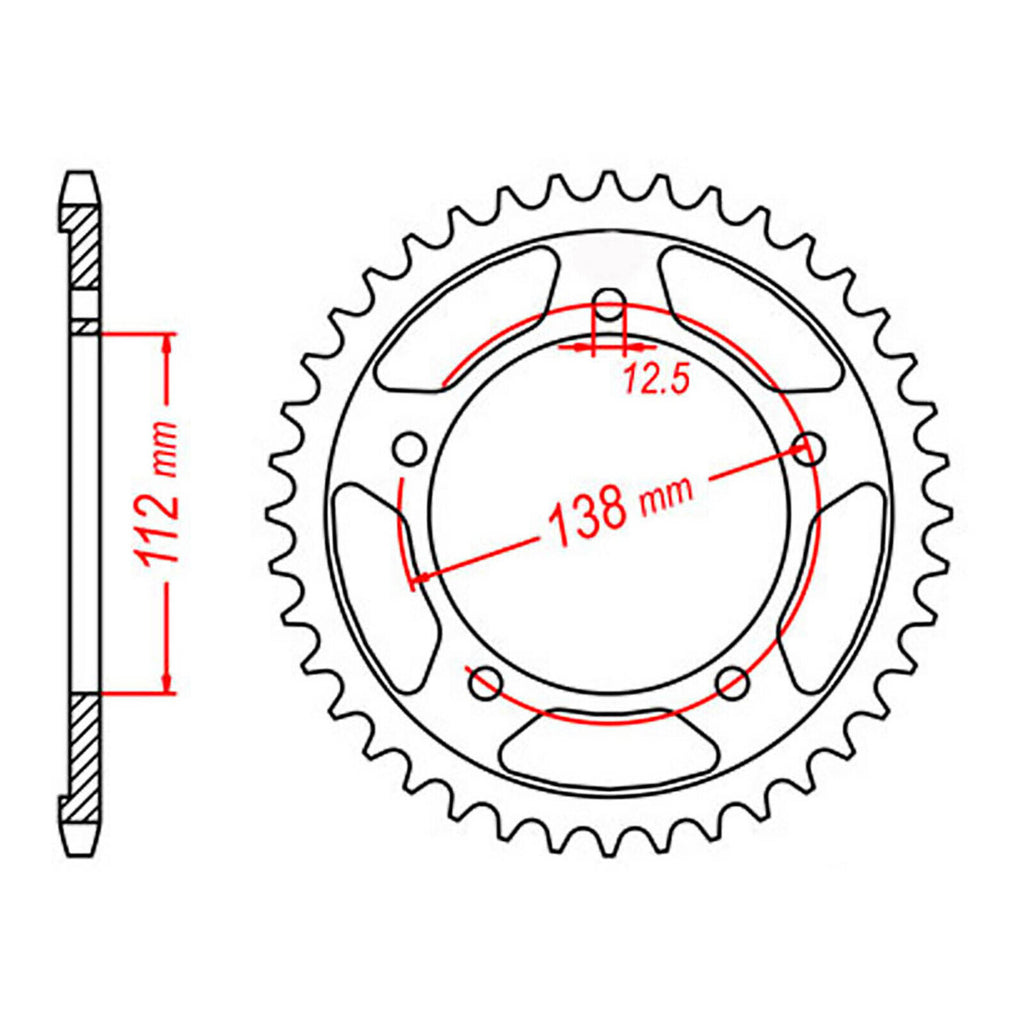 Sprocket Kit Honda CBR900RR '96-'99 Gold (economy) - GB525XRE 16/42