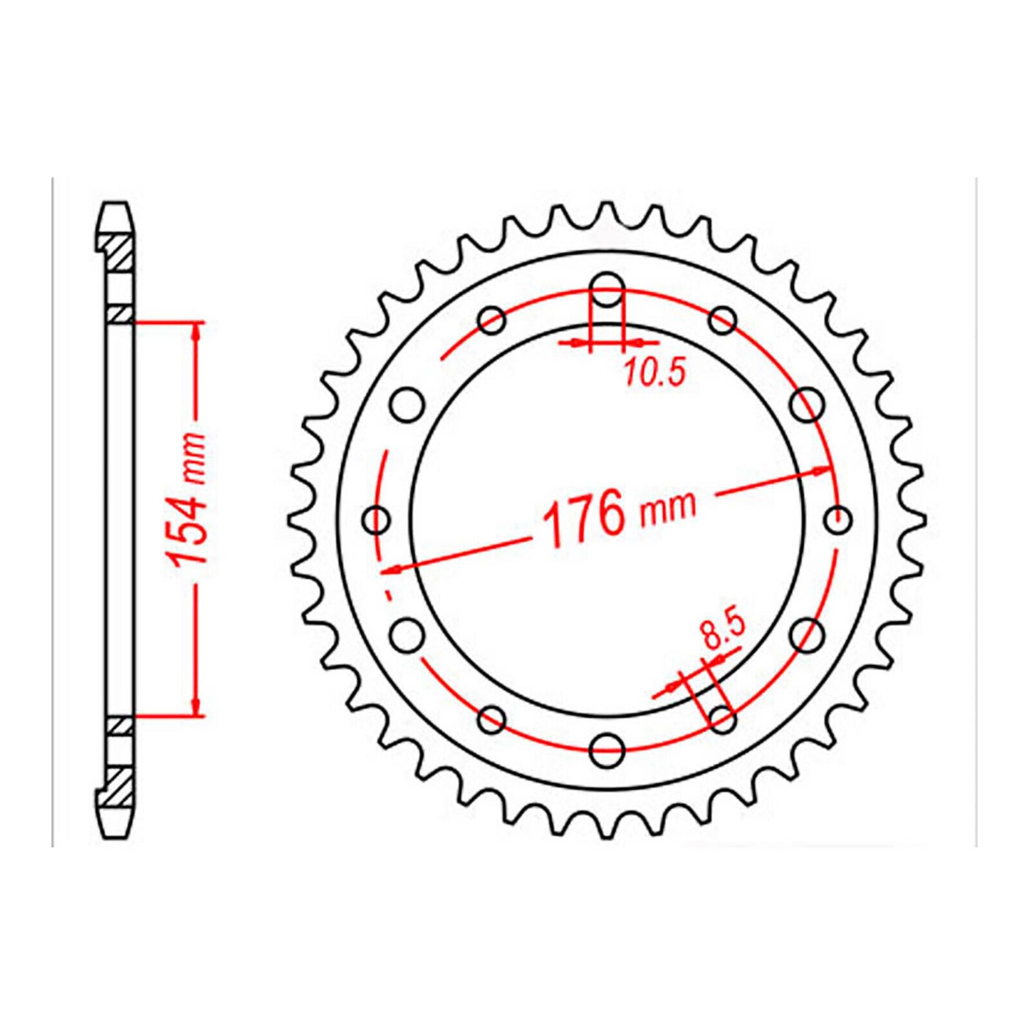 Sprocket Kit Honda CB1000R Predator '08-'11 (recommended) - 530ZXW 1