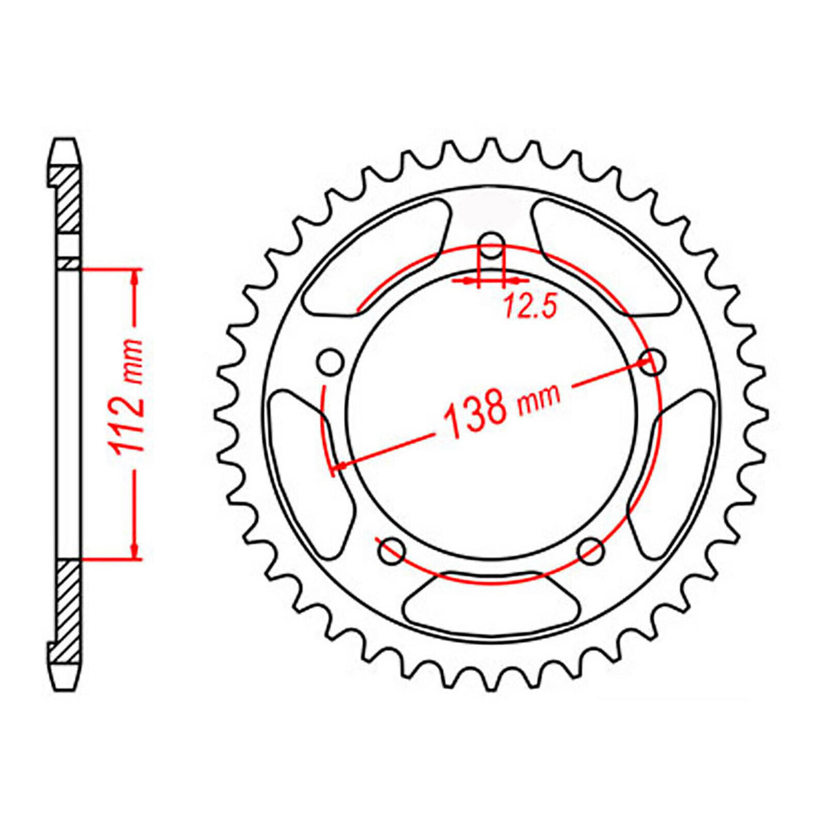 Sprocket Kit Honda CBR1100XX Blackbird Gold - GB530ZXW 17/44