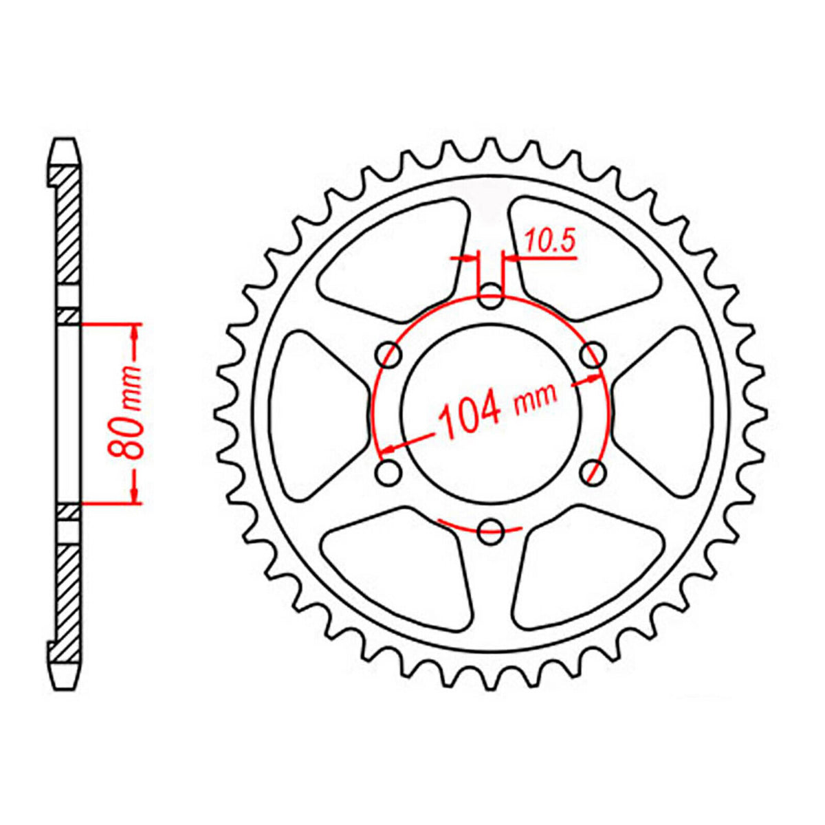 Sprocket Kit Kawasaki ZX9R '98-'01 Gold (recommended) - GB530ZXW 16/41