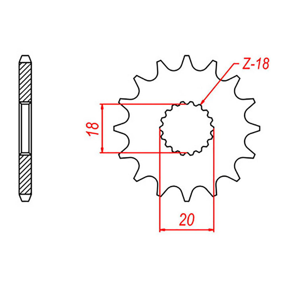 Sprocket Kit Suzuki GN125 - 428H 14/42